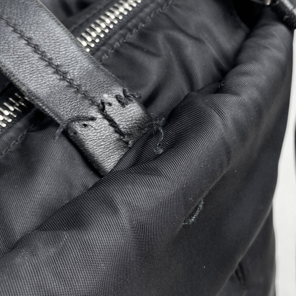 プラダ ロゴプレート トートバッグ ハンドバッグ トートバッグ ナイロン ネロ(ブラック) レディース 【中古】brbag