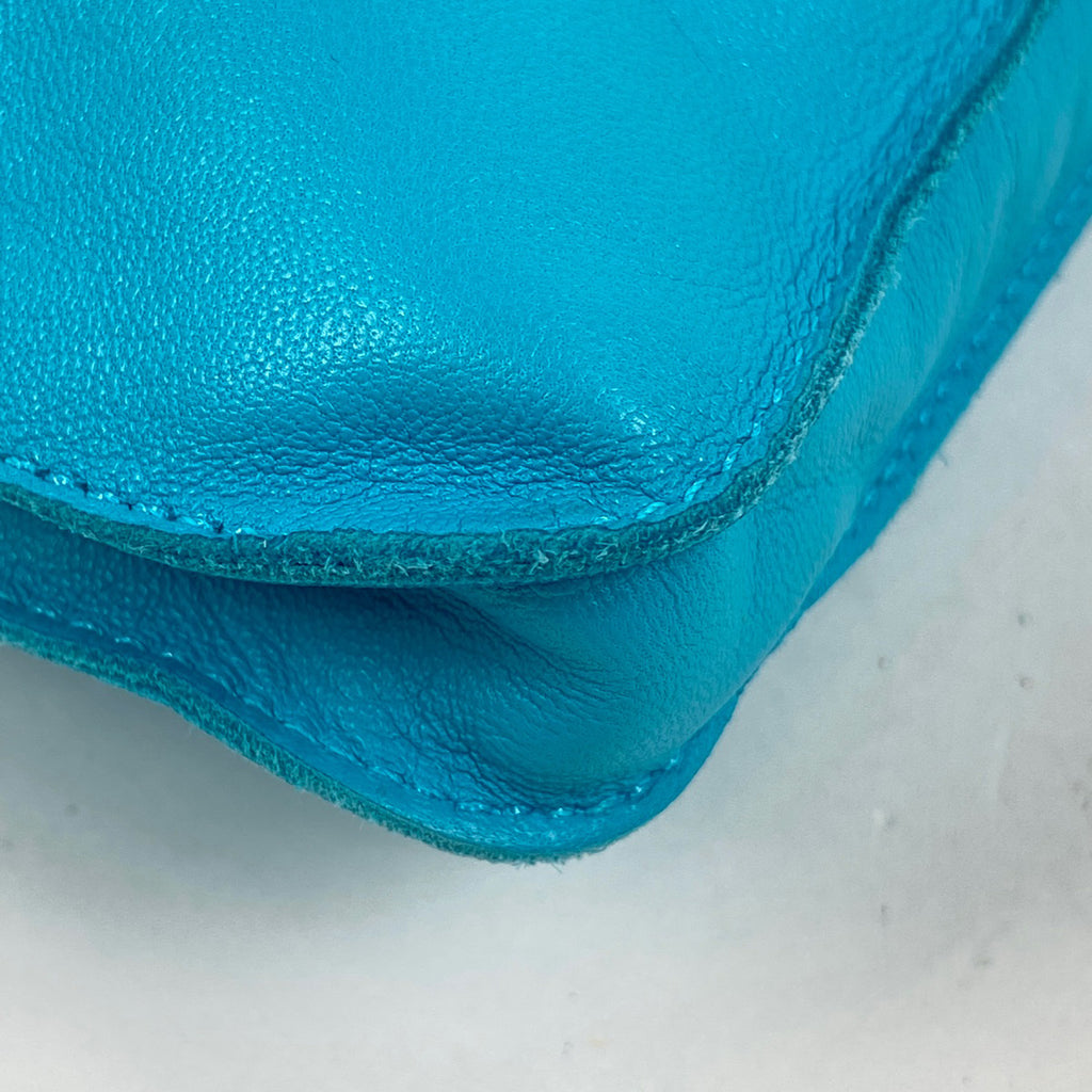 エルメス クルードセル ポシェット 斜め掛け ショルダーバッグ アニョーミロ ブルー □P レディース 【中古】brbag