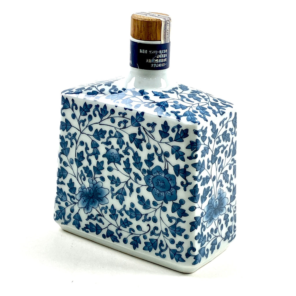 【東京都内限定お届け】 サントリー SUNTORY 山崎 12年 染付牡丹唐草亥絵 陶器 600ml 国産ウイスキー 【古酒】liqbb