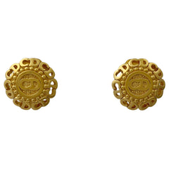 クリスチャンディオール ロゴ イヤリング CD イヤリング GP ゴールド レディース 【中古】bracc