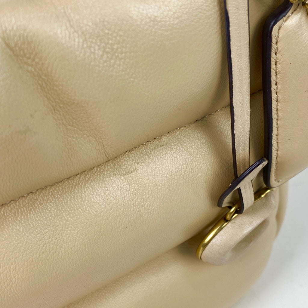 コーチ ミニ ピロー トート 2WAY ショルダーバッグ トートバッグ レザー ベージュ CL592 レディース 【中古】brbag