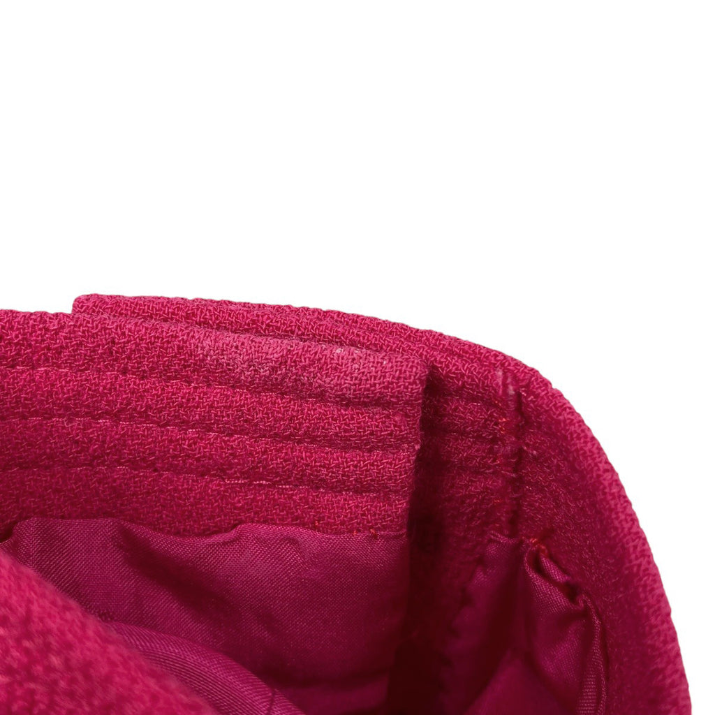 シャネル ノーカラージャケット シングル アウター ノーカラージャケット ウール ポリエステル ピンク レディース 【中古】 brapp