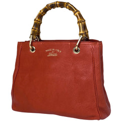グッチ バンブー スモール ショッパー ハンドバッグ 2WAY ショルダーバッグ ハンドバッグ レザー レッド 336032 レディース 【中古】 brbag