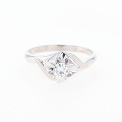 メレダイヤ デザインリング プラチナ 指輪 リング 12.5号 Pt900 ダイヤモンド レディース 【中古】nbjwl