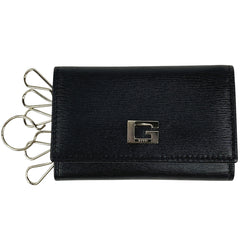 グッチ Gロゴ 6連 キーケース キーフック キーケース レザー ブラック レディース 【中古】 brbag