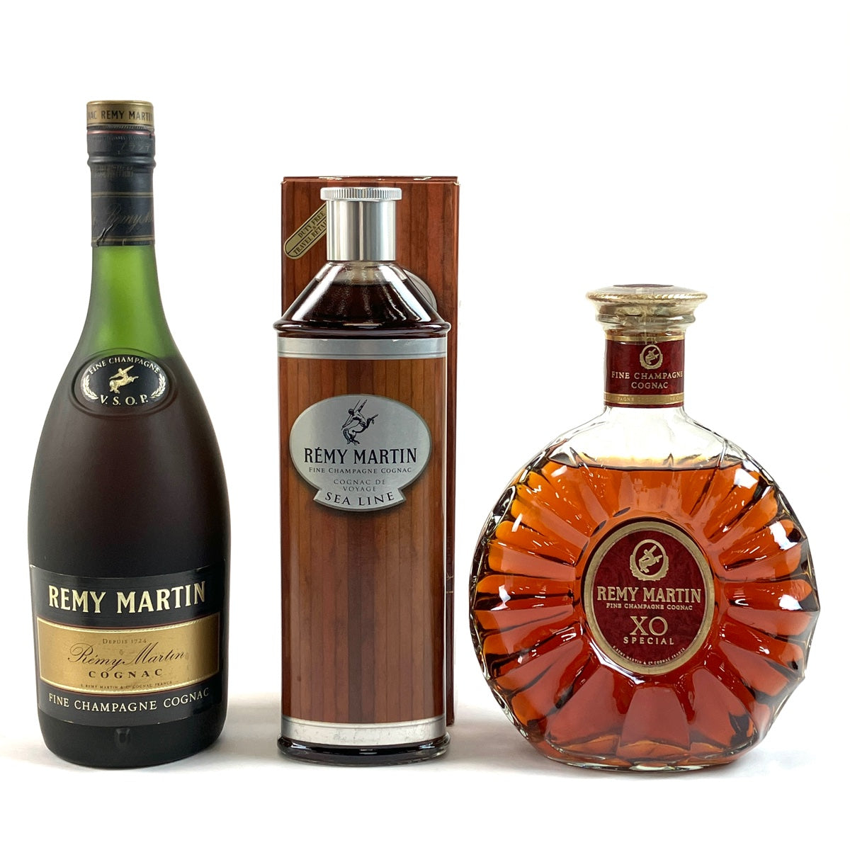 バイセル公式】レミーマルタン REMY MARTIN VSOP 旧旧 シーライン XO スペシャル クリアボトル コニャック 700ml ブランデー  セット 【古酒】 - バイセルブランシェ