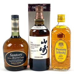 【東京都内限定お届け】サントリー SUNTORY スペシャルリザーブ 山崎 ノンエイジ 1923 角瓶 向獅子 1937 700ml ウイスキー セット 【古酒】