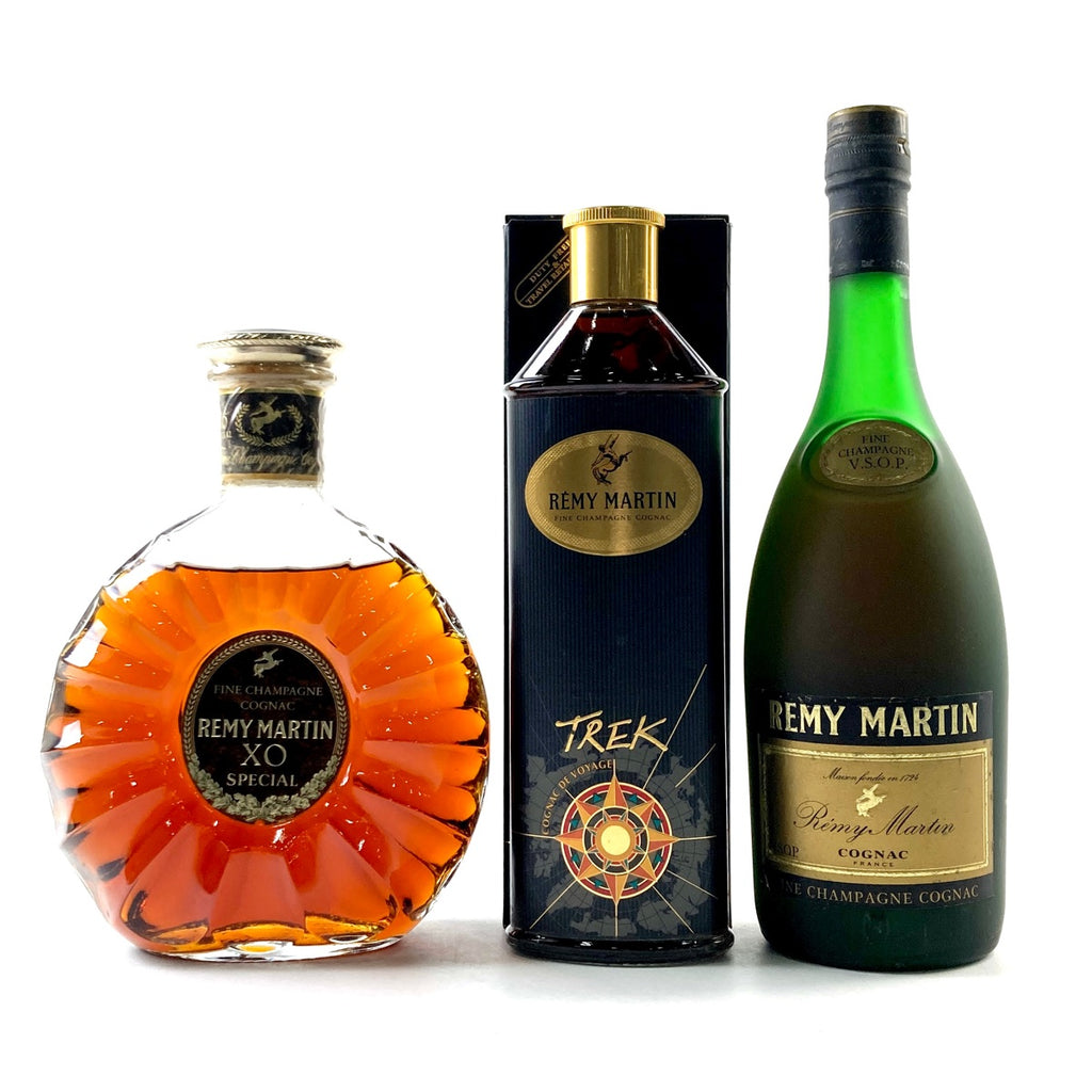 レミーマルタン REMY MARTIN XOスペシャル 旧クリアボトル トレック VSOP 旧旧旧 コニャック 700ml ブランデー セット 【古酒】