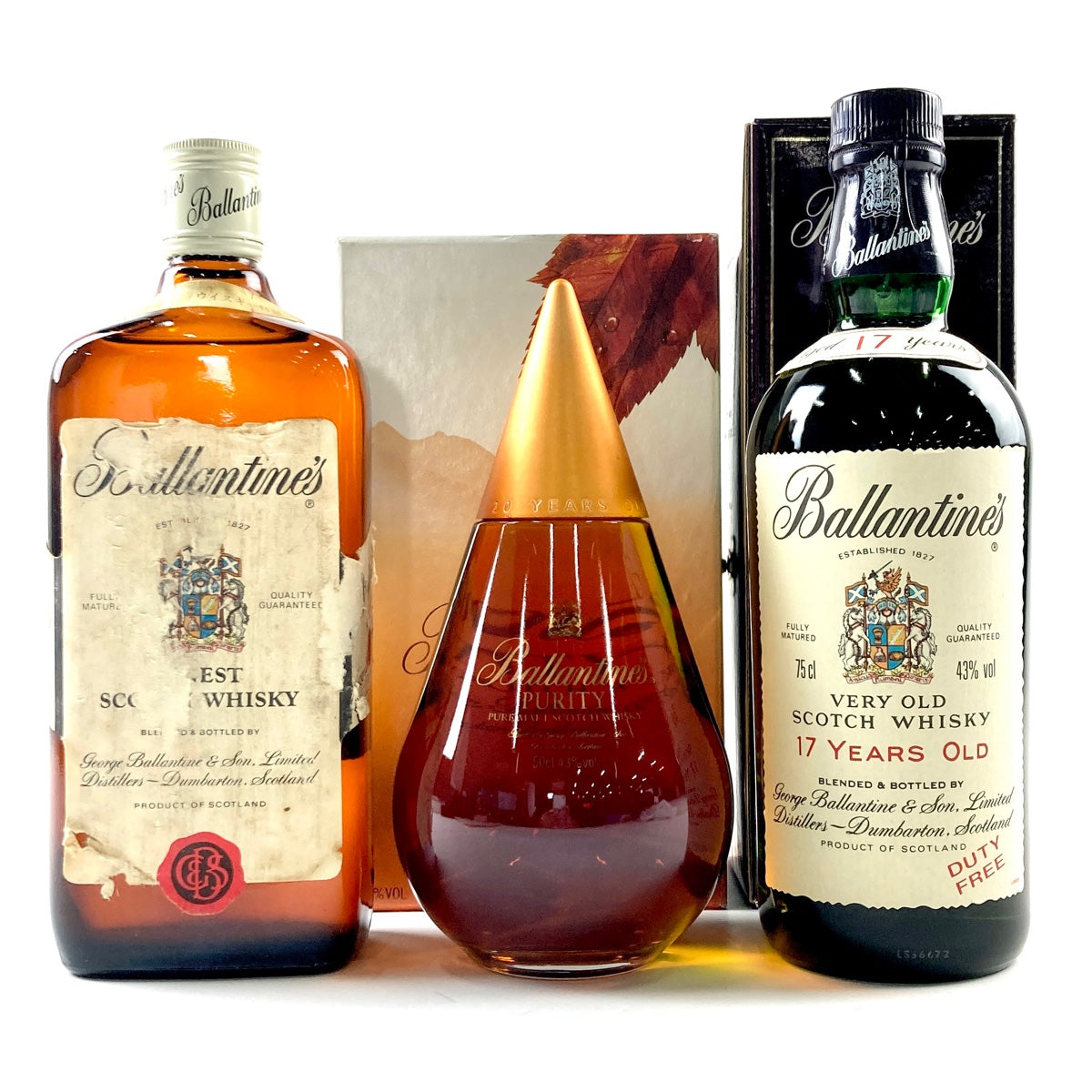 バイセル公式】バランタイン Ballantines ファイネスト 旧 20年 ピュリティ 17年 スコッチ 750ml ウイスキー セット 【古酒】  - バイセルブランシェ