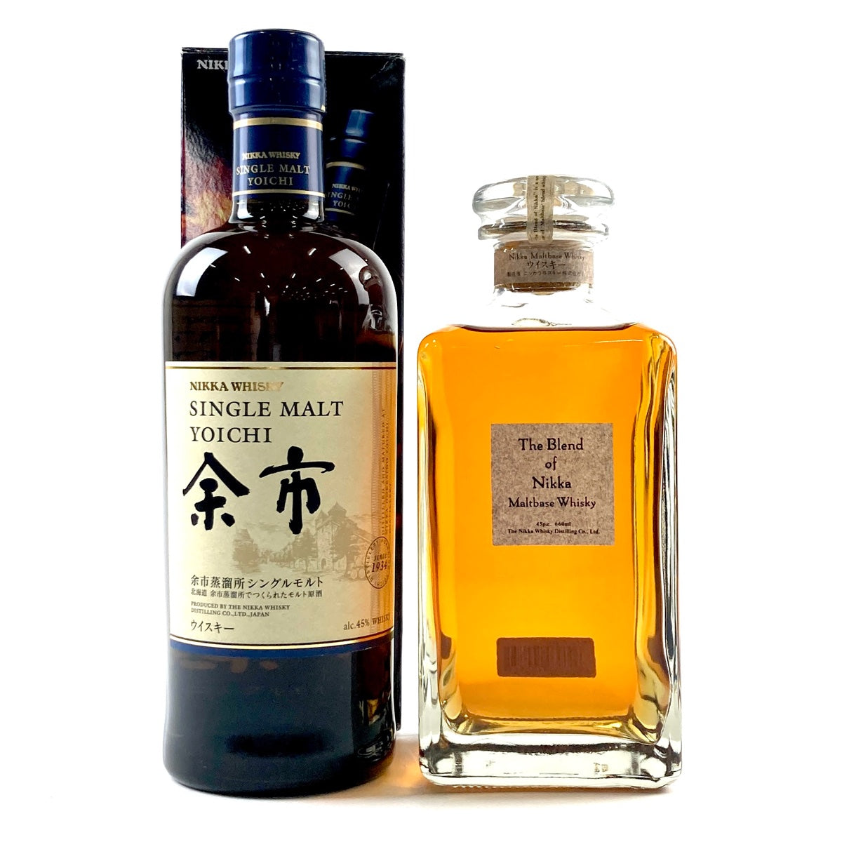 バイセル公式】【東京都内限定お届け】ニッカ NIKKA 余市 シングルモルト ザ ブレンド オブ ニッカ 700ml ウイスキー セット 【古酒】 -  バイセルブランシェ