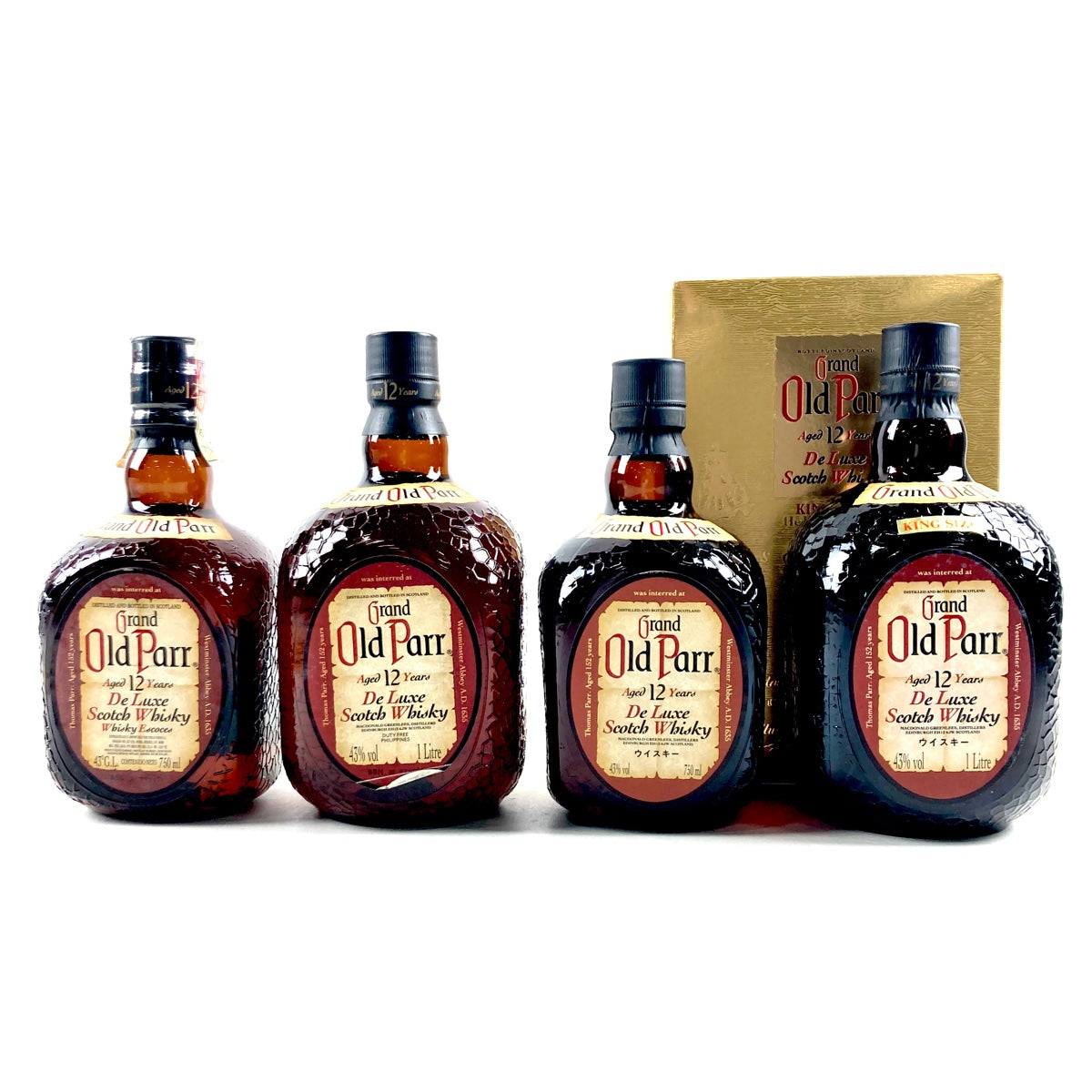 バイセル公式】オールドパー Old Parr 12年 デラックス スコッチ 1000ml ウイスキー セット 【古酒】 - バイセルブランシェ