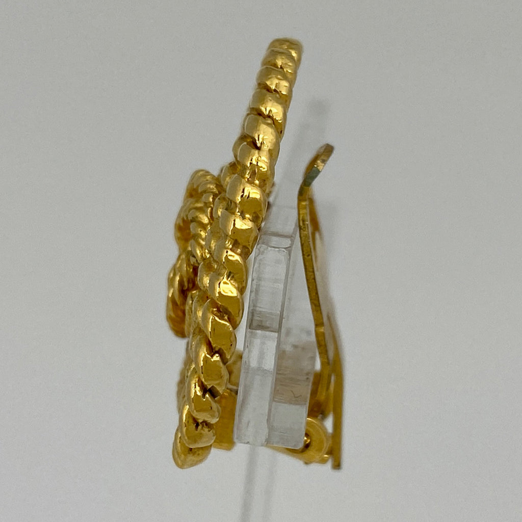 シャネル ココマーク イヤリング 三角 トライアングル イヤリング GP ゴールド レディース 【中古】 bracc
