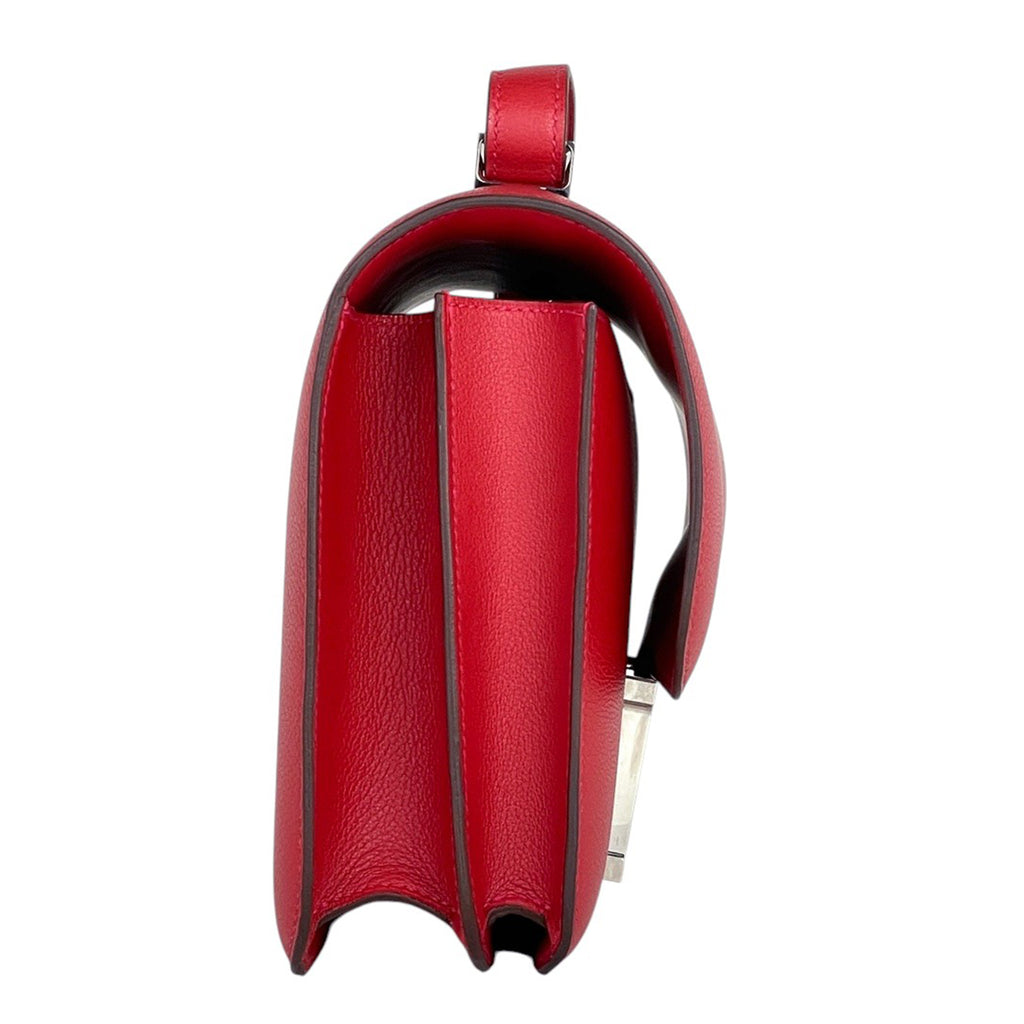 エルメス コンスタンス3 23 ハンドバッグ Hロゴ ショルダーバッグ レザー ルージュカザック レディース 【中古】brbag