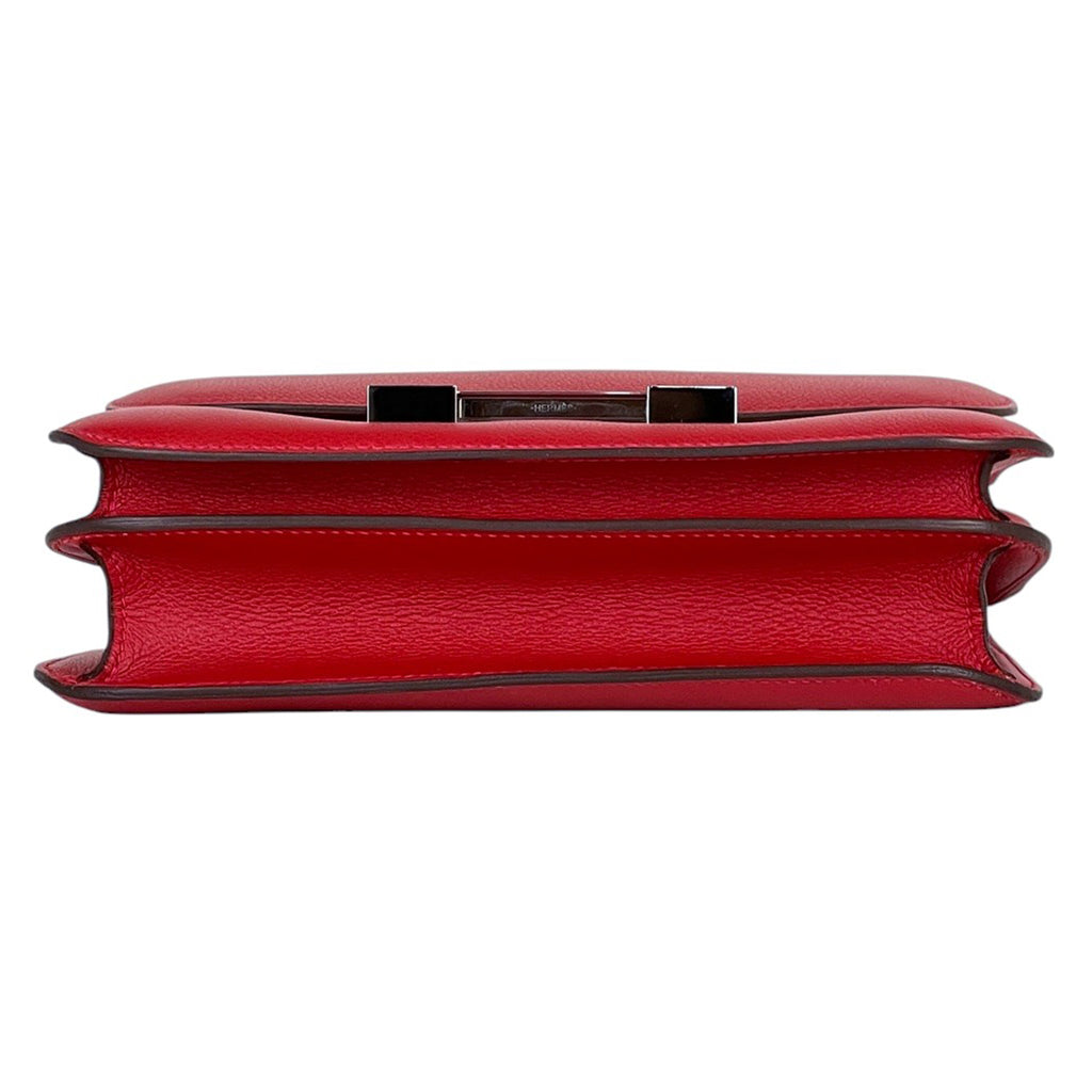 エルメス コンスタンス3 23 ハンドバッグ Hロゴ ショルダーバッグ レザー ルージュカザック レディース 【中古】brbag
