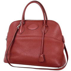 エルメス ボリード 35 2WAY ショルダーバッグ ハンドバッグ トリヨンクレマンス レッド □M レディース 【中古】brbag