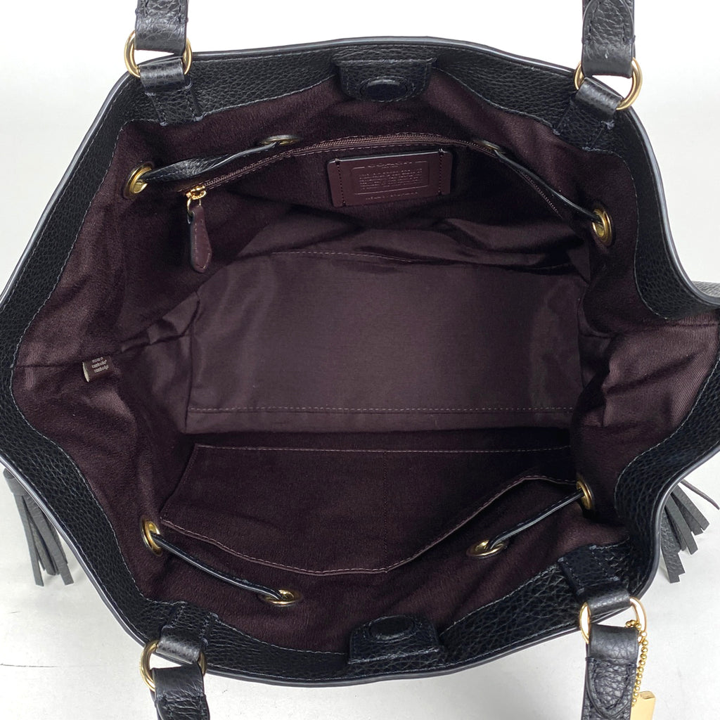 コーチ アンディ トートバッグ ホースアンドキャリッジ トートバッグ レザー ブラック CA200 レディース 【中古】brbag