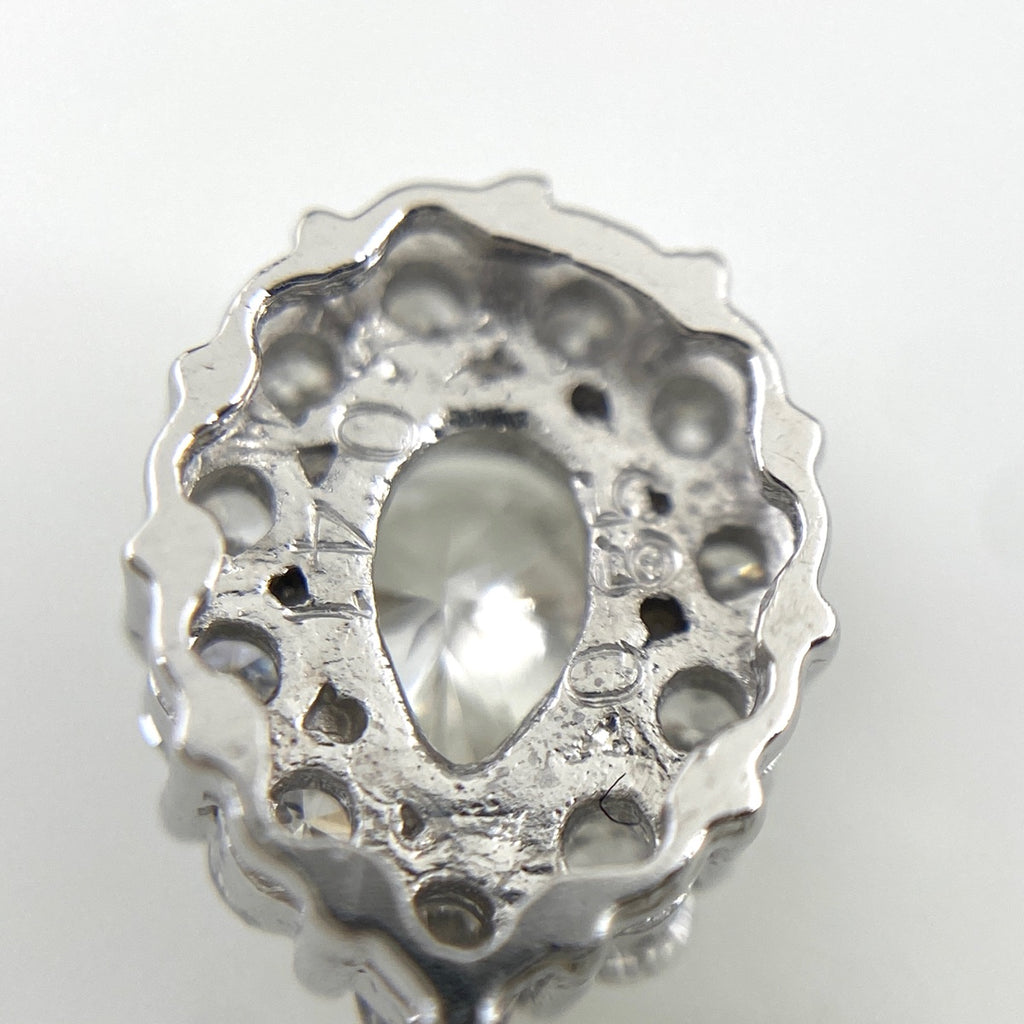 ダイヤモンド デザインネックレス プラチナ ペンダント メレダイヤ ネックレス Pt850 ダイヤモンド レディース 【中古】nbjwl