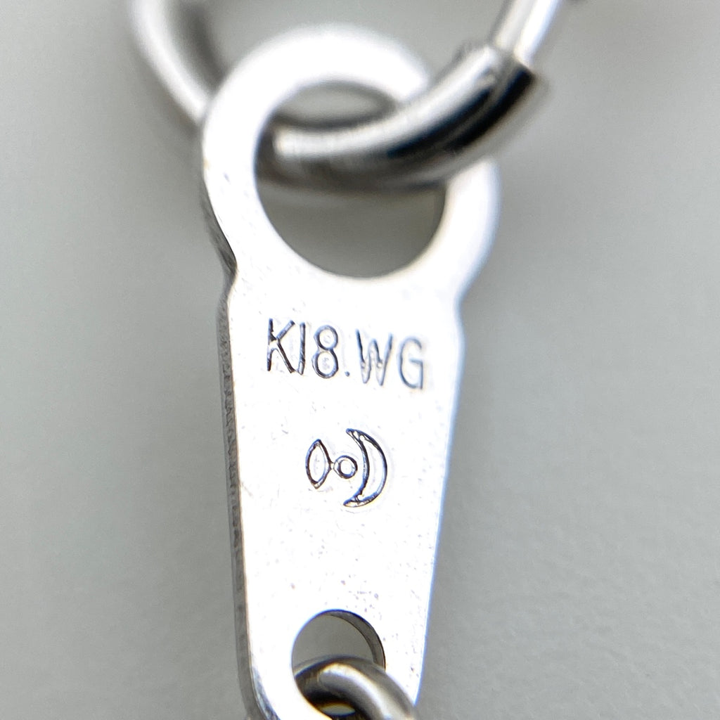 タサキ メレダイヤ デザインネックレス WG ホワイトゴールド ペンダント ネックレス K18 WG ダイヤモンド レディース 【中古】brjwl