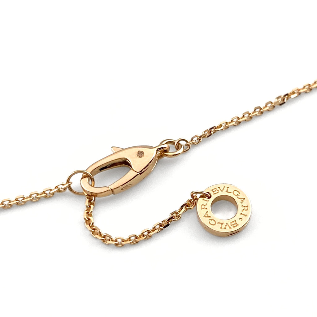 ブルガリ ディーヴァドリーム ネックレス PG ピンクゴールド ペンダント メレダイヤ ネックレス 750 ダイヤモンド カーネリアン レディース 【中古】brjwl