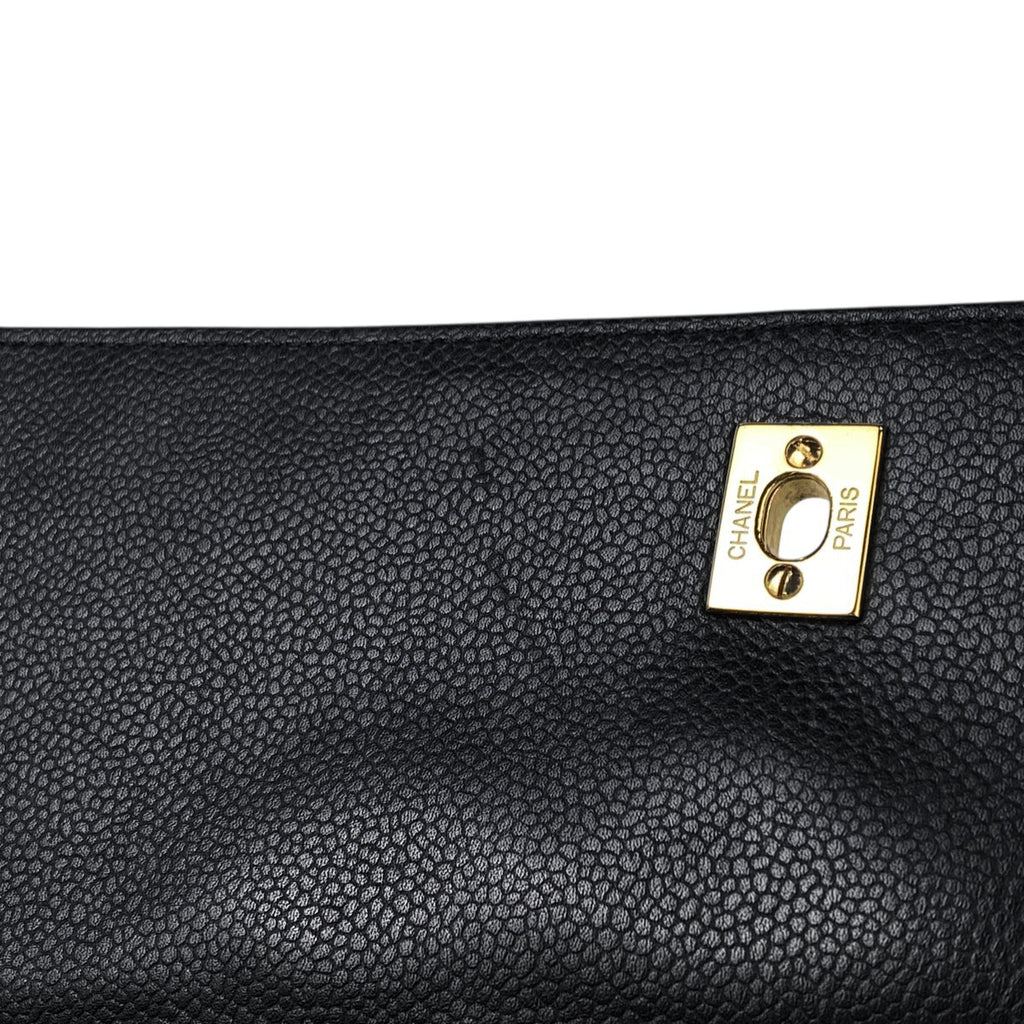 シャネル ココマーク ハンドバッグ マトラッセ ハンドバッグ キャビアスキン ブラック レディース 【中古】brbag