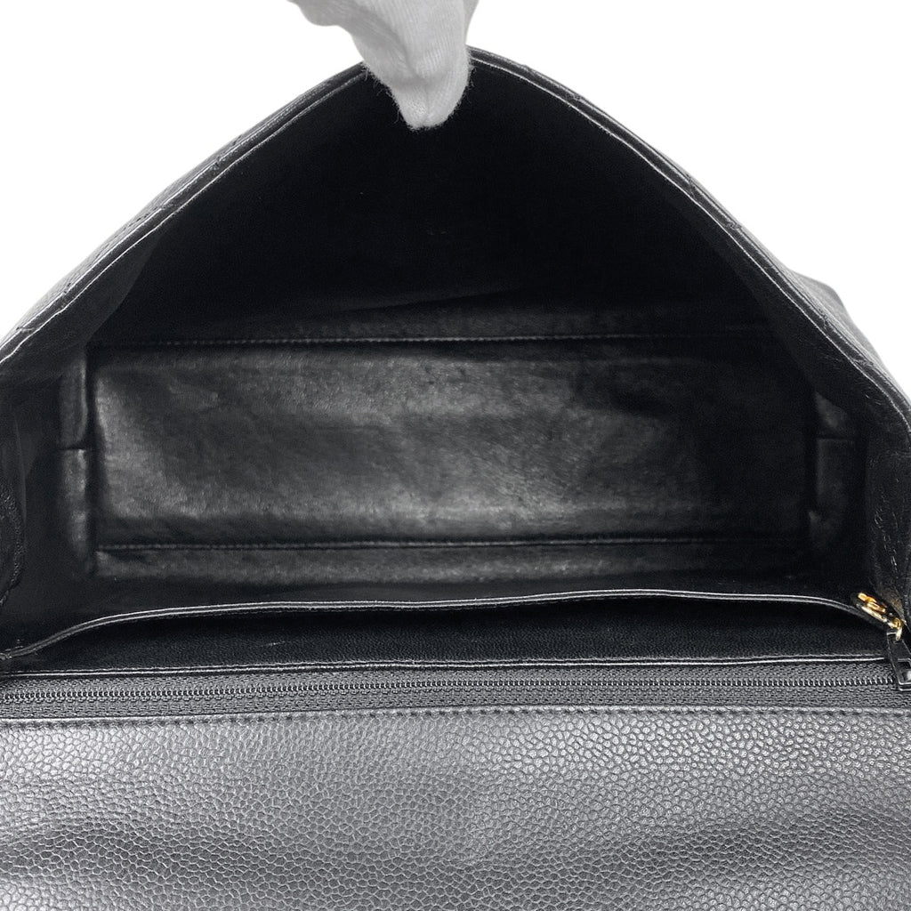 シャネル ココマーク ハンドバッグ マトラッセ ハンドバッグ キャビアスキン ブラック レディース 【中古】brbag
