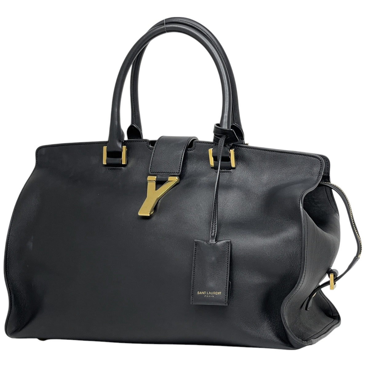 SAINTLAURENTサンローラン バッグ Yライン プチカバス レザー 黒 SAINTLAURENTサンローラン バッグ Yライン プチカバス レザー 黒
