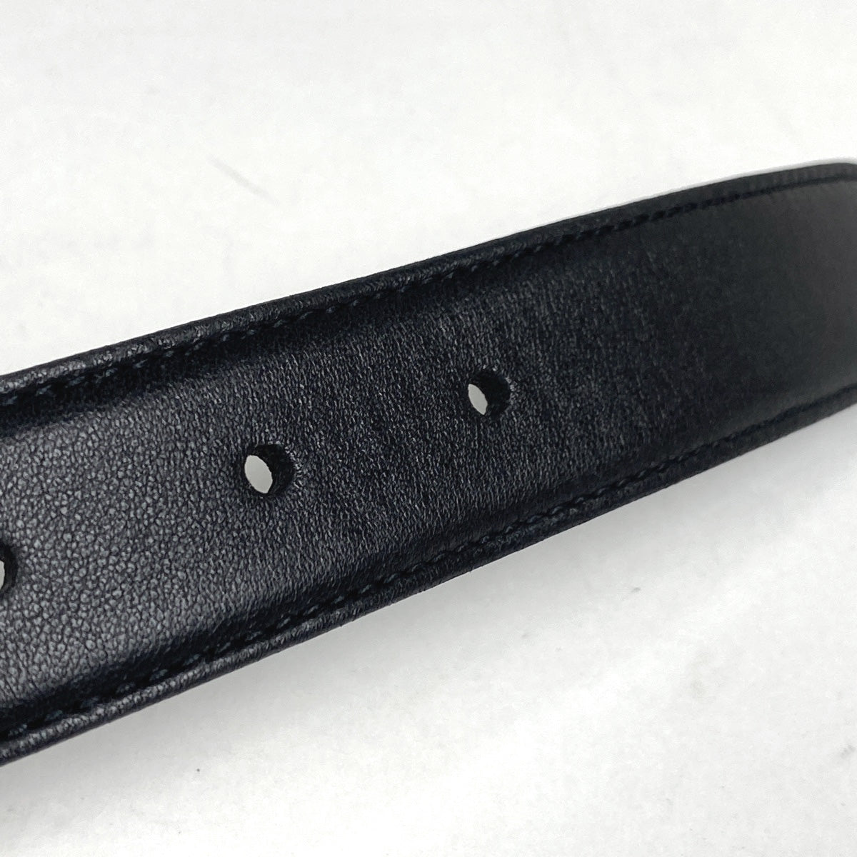 サンローラン ロゴ ベルト レザー ブラック シルバーバックル サンローラン YSLロゴ ベルト レザー×メタル ブラック×シルバー