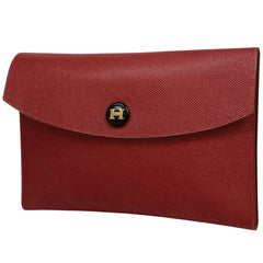 エルメス ポシェット リオ セカンドバッグ クラッチバッグ クシュベル レッド 〇X レディース 【中古】brbag
