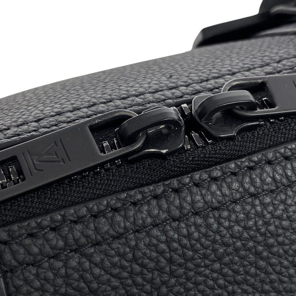 ルイ・ヴィトン シティ キーポル LV アエログラム ショルダーバッグ レザー ノワール(ブラック) M59255 メンズ 【中古】brbag