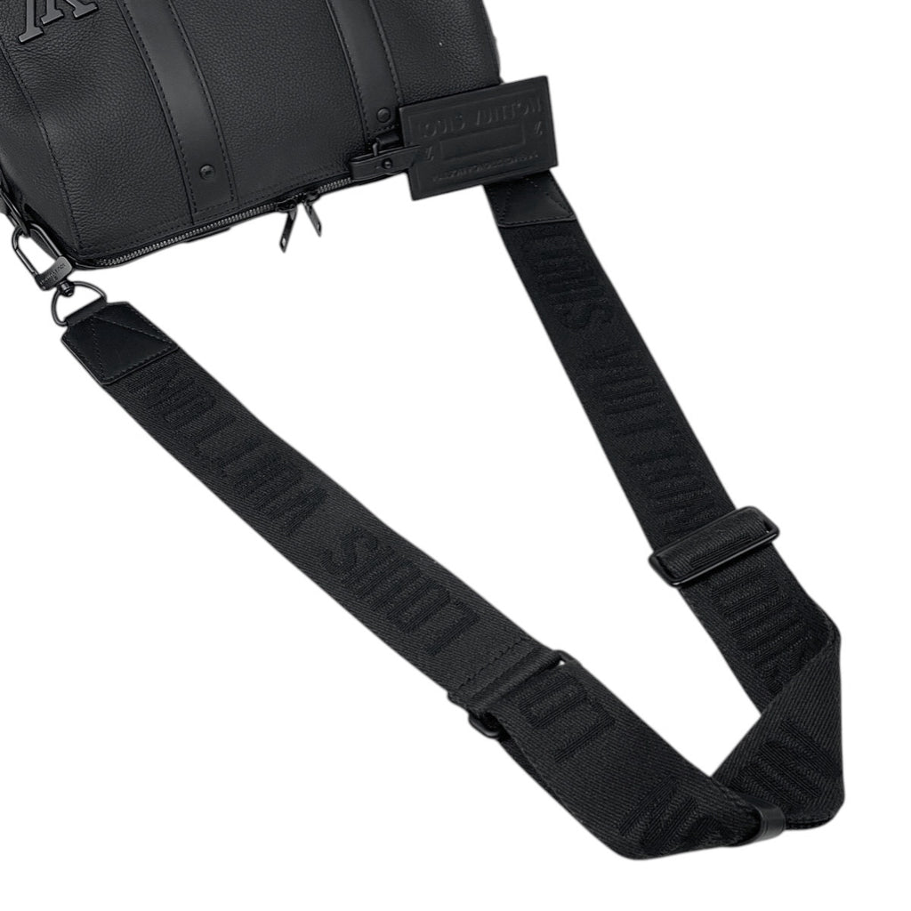 ルイ・ヴィトン シティ キーポル LV アエログラム ショルダーバッグ レザー ノワール(ブラック) M59255 メンズ 【中古】brbag