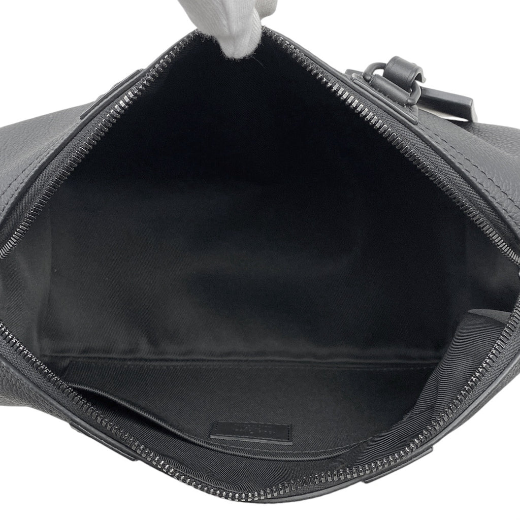 ルイ・ヴィトン シティ キーポル LV アエログラム ショルダーバッグ レザー ノワール(ブラック) M59255 メンズ 【中古】brbag