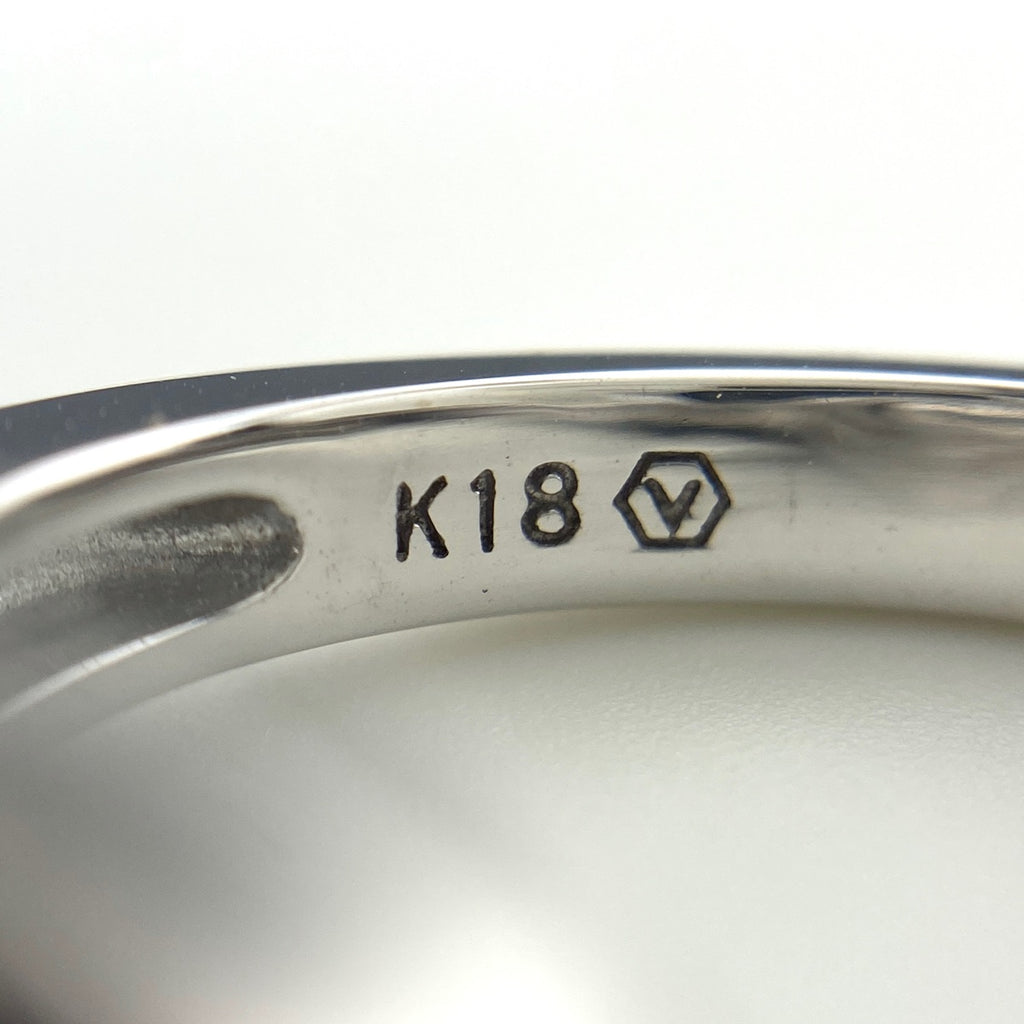 ヴァンドーム青山 メレダイヤ デザインリング 指輪 リング 11号 K18 ダイヤモンド レディース 【中古】brjwl