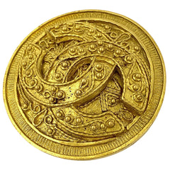 シャネル ココマーク ラウンド ブローチ サークル ブローチ GP ゴールド レディース 【中古】bracc