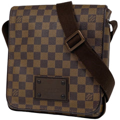 ルイ・ヴィトン ブルックリン PM 斜め掛け ショルダーバッグ ダミエ ブラウン N51210 レディース 【中古】brbag