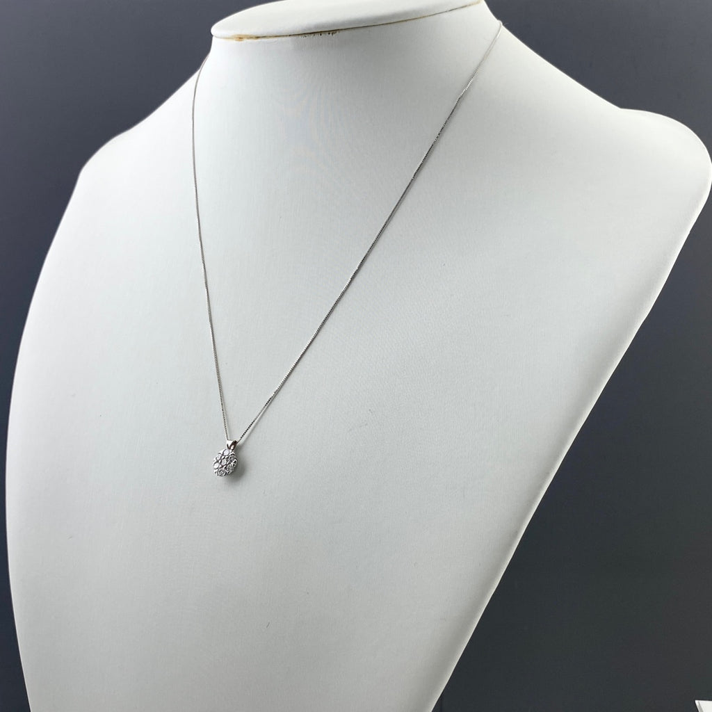 メレダイヤ デザインネックレス ペンダント ネックレス K18 ダイヤモンド レディース 【中古】nbjwl