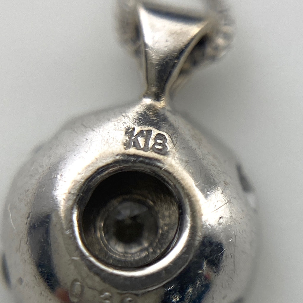 メレダイヤ デザインネックレス ペンダント ネックレス K18 ダイヤモンド レディース 【中古】nbjwl