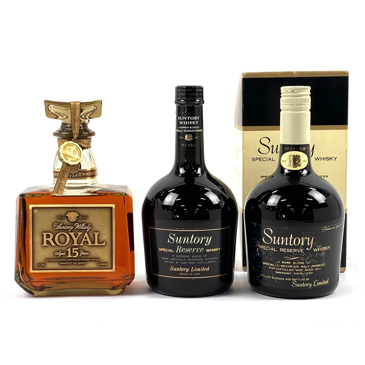 バイセル公式】【東京都内限定お届け】サントリー SUNTORY ローヤル 15年 ゴールドラベル スペシャルリザーブ 750ml ウイスキー セット  【古酒】 - バイセルブランシェ