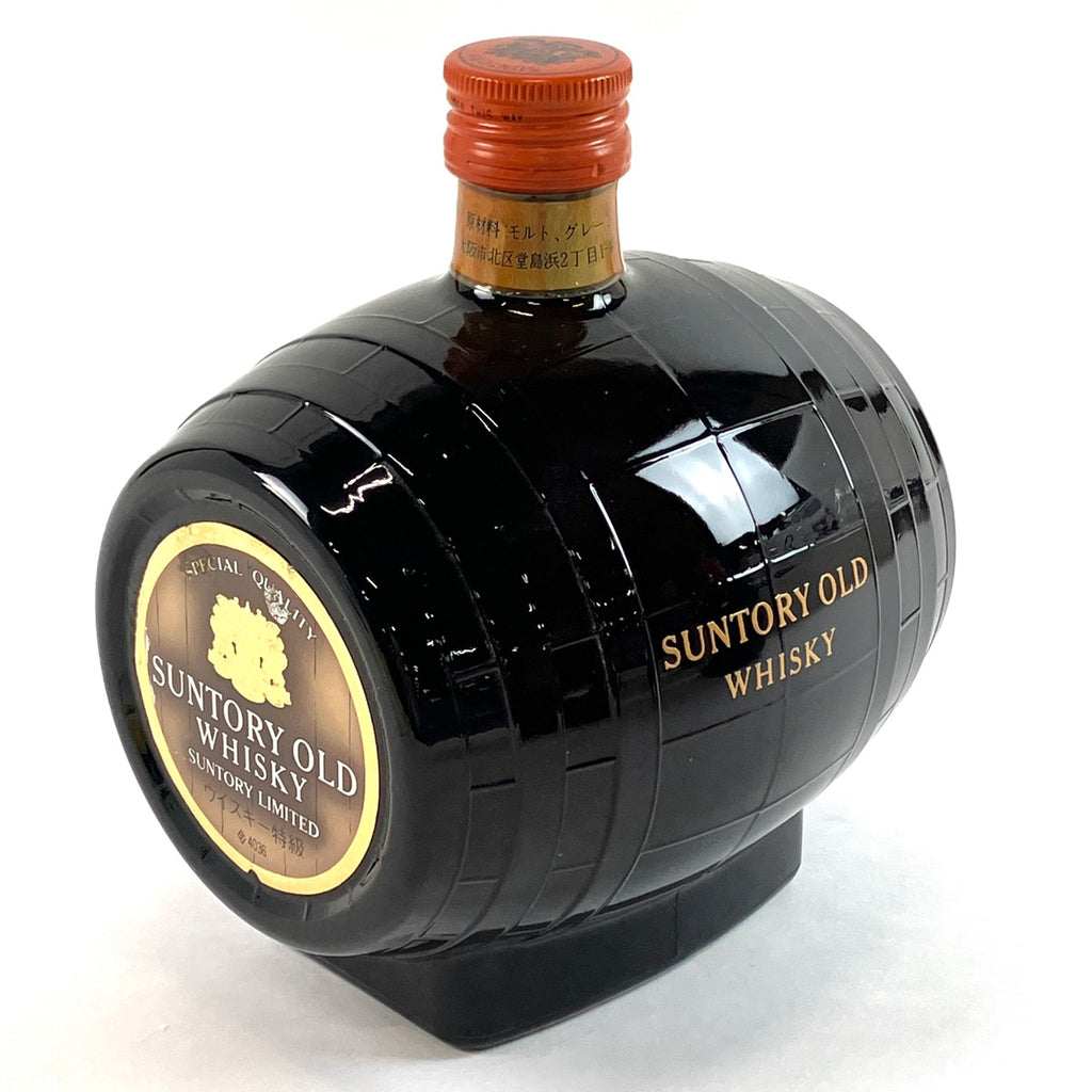 【東京都内限定お届け】サントリー SUNTORY オールド 樽型 瓢箪 寿 720ml ウイスキー セット 【古酒】