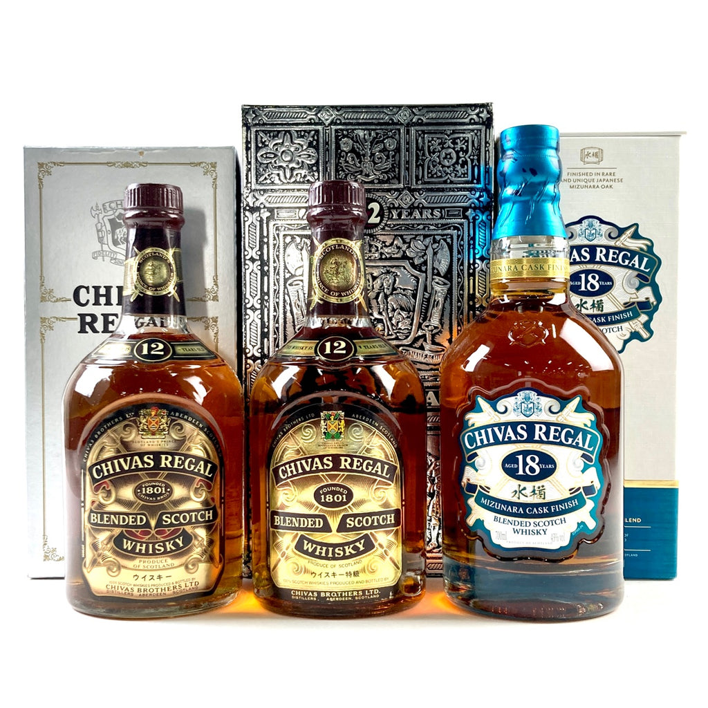 シーバスブラザーズ CHIVAS BROTHERS シーバスリーガル 12年 18年 ミズナラ スコッチ 750ml ウイスキー セット 【古酒】