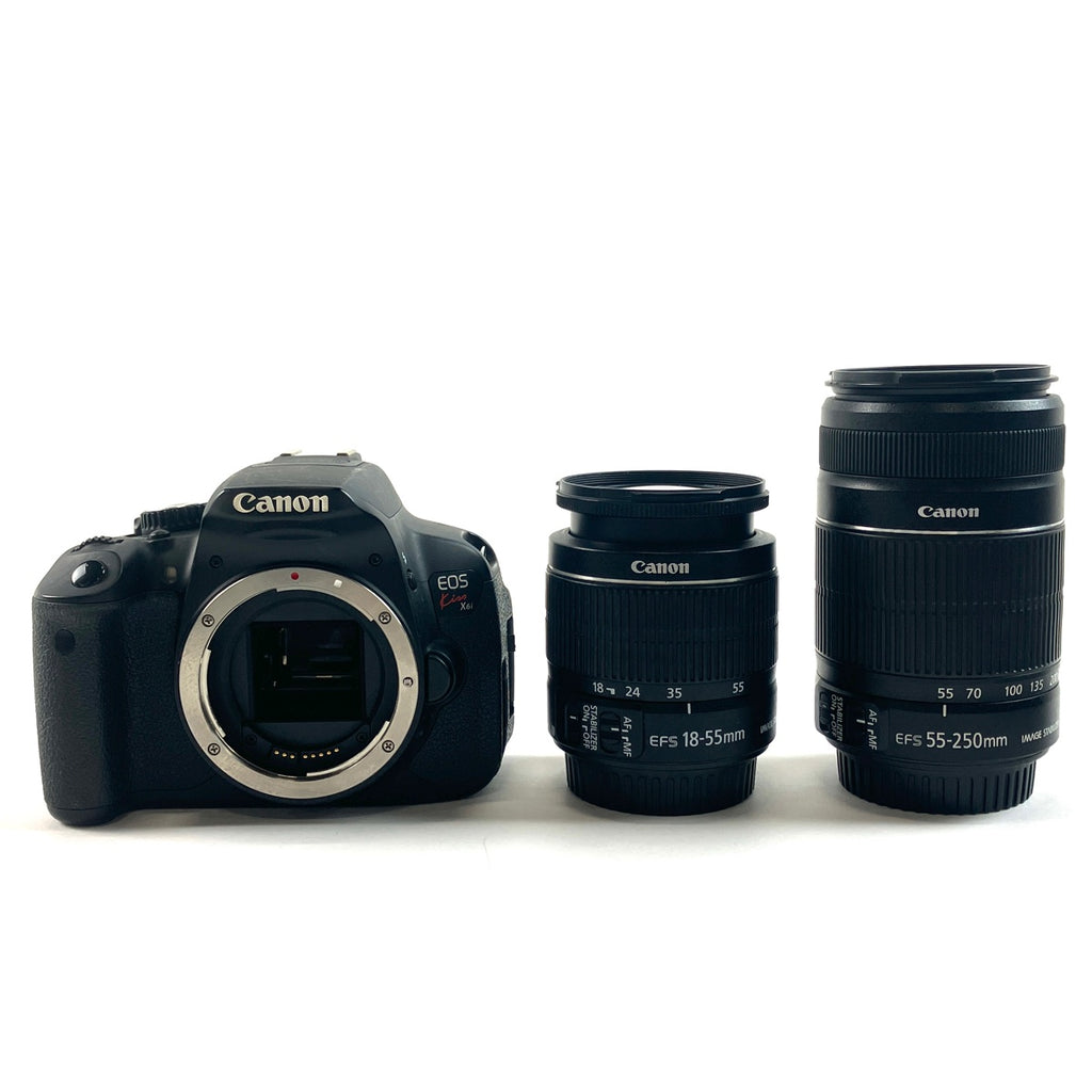 キヤノン Canon EOS Kiss X6i ダブルズームレンズキット デジタル 一眼レフカメラ 【中古】