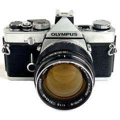 オリンパス OLYMPUS OM-1 + G.ZUIKO AUTO-S 55mm F1.2 フィルム マニュアルフォーカス 一眼レフカメラ 【中古】