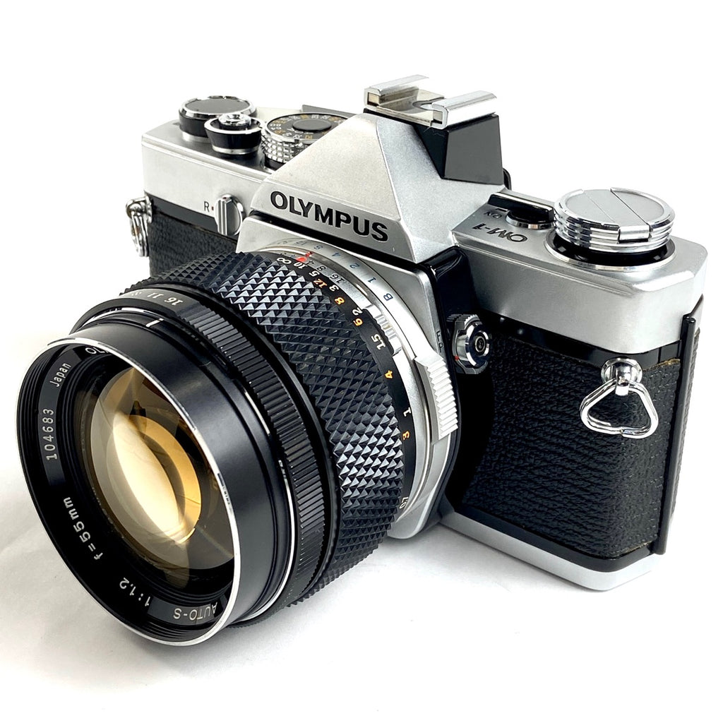 オリンパス OLYMPUS OM-1 + G.ZUIKO AUTO-S 55mm F1.2 フィルム マニュアルフォーカス 一眼レフカメラ 【中古】