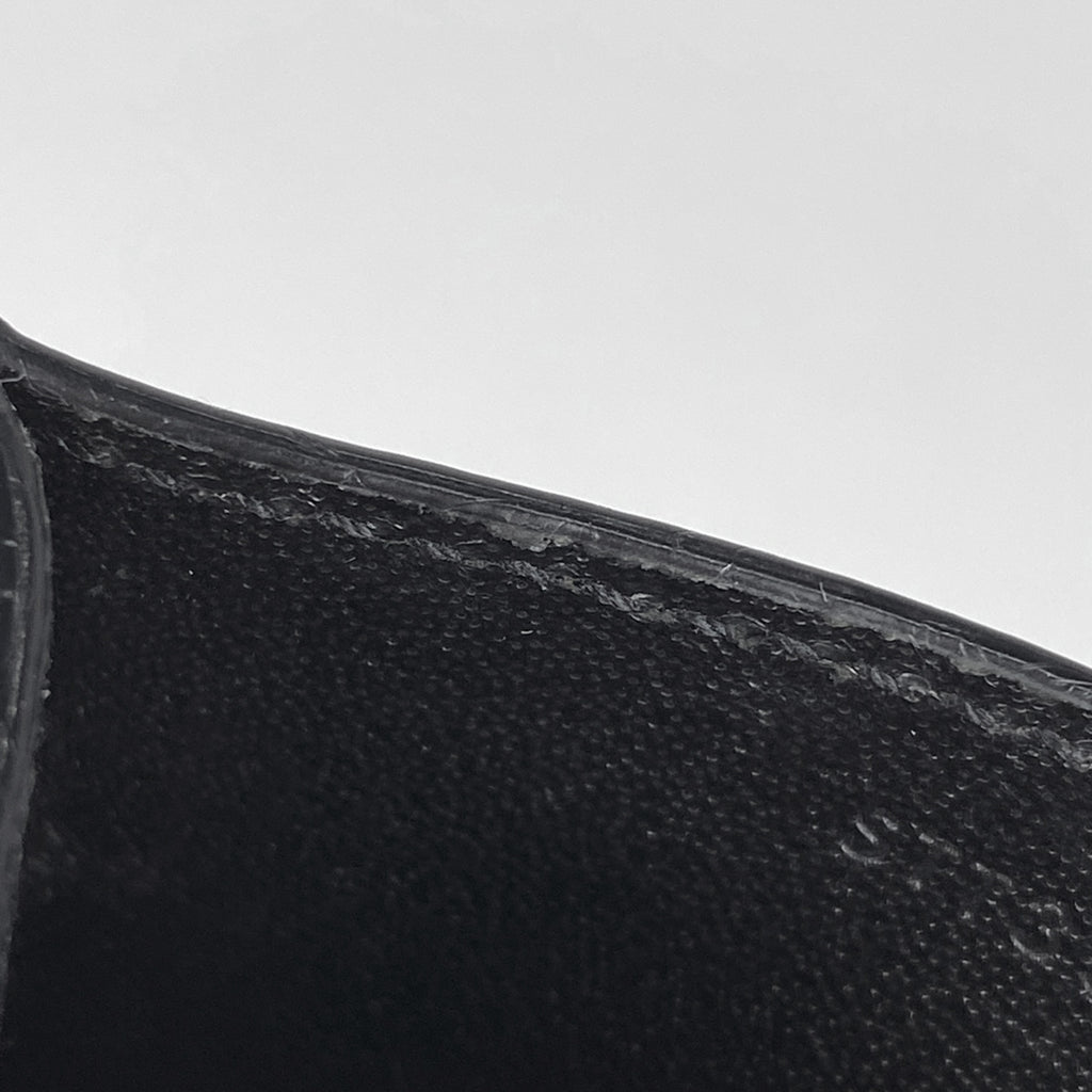 イヴ・サンローラン ロゴ カードケース パスケース カードケース レザー ブラック 352908 レディース 【中古】brbag