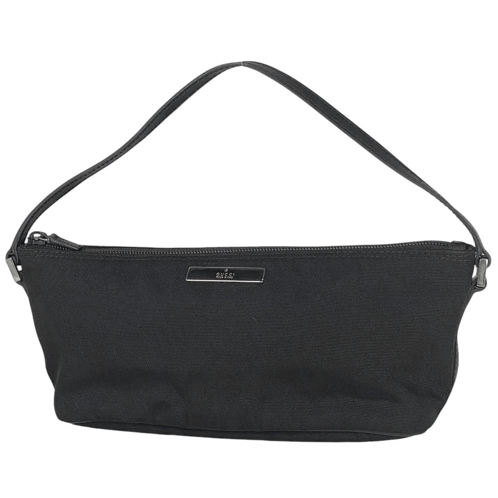 グッチ ロゴ ハンドバッグ アクセサリーポーチ ハンドバッグ ナイロン ブラック 039 1103 レディース 【中古】brbag