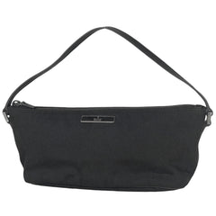 グッチ ロゴ ハンドバッグ アクセサリーポーチ ハンドバッグ ナイロン ブラック 039 1103 レディース 【中古】brbag