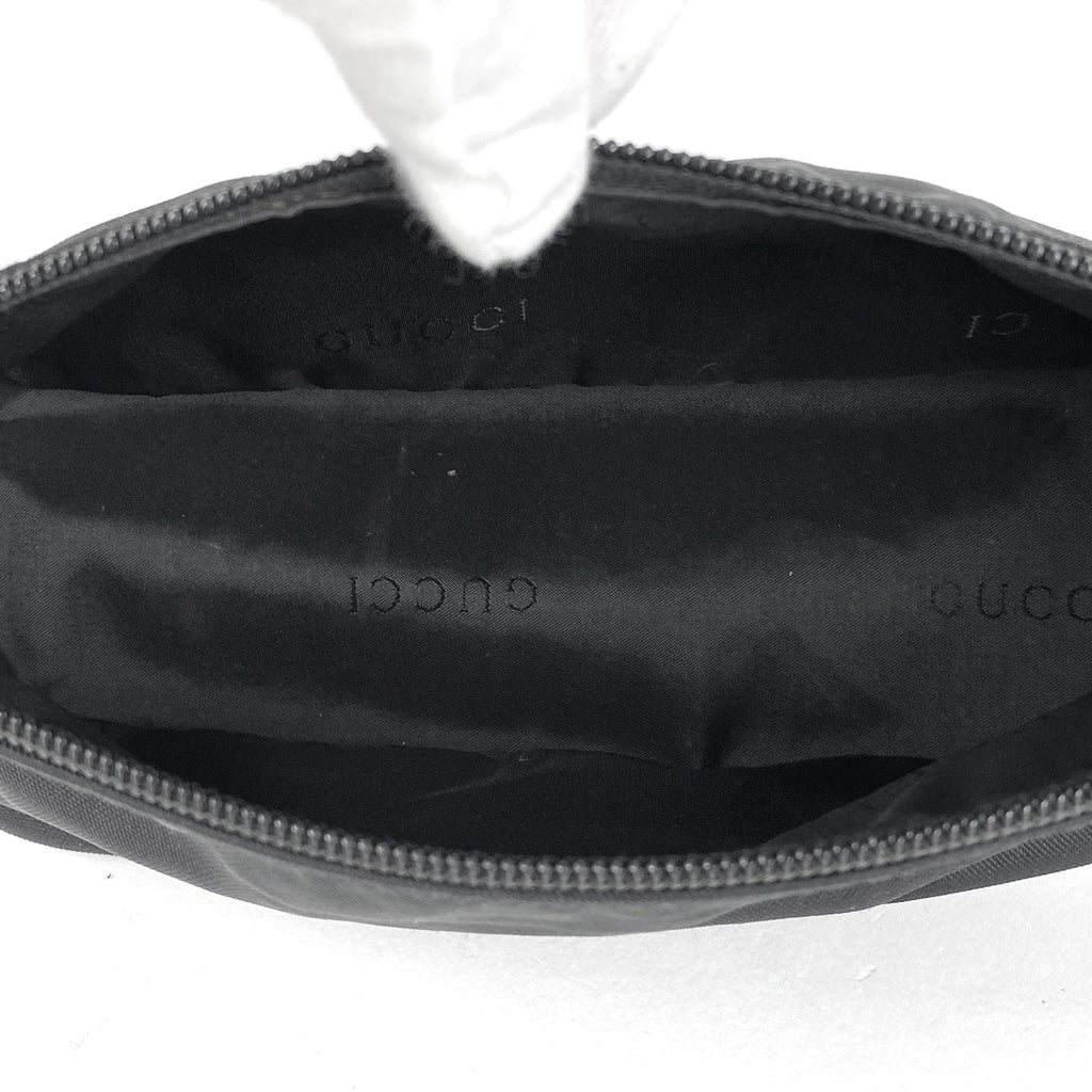 グッチ ロゴ ハンドバッグ アクセサリーポーチ ハンドバッグ ナイロン ブラック 039 1103 レディース 【中古】brbag