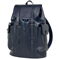 ルイ・ヴィトン クリストファー MM バックパック デイパック リュック エピ ブルーマリーヌ M58868 メンズ 【中古】brbag
