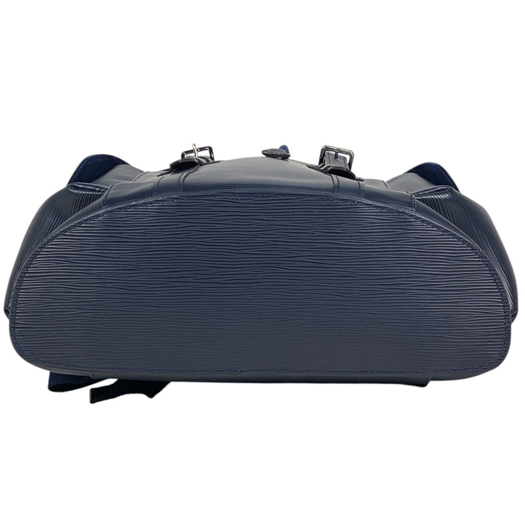 ルイ・ヴィトン クリストファー MM バックパック デイパック リュック エピ ブルーマリーヌ M58868 メンズ 【中古】brbag