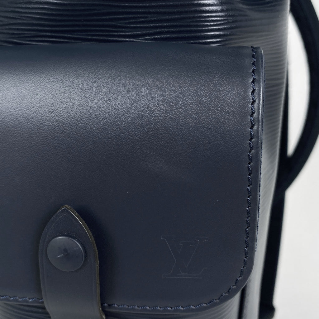 ルイ・ヴィトン クリストファー MM バックパック デイパック リュック エピ ブルーマリーヌ M58868 メンズ 【中古】brbag