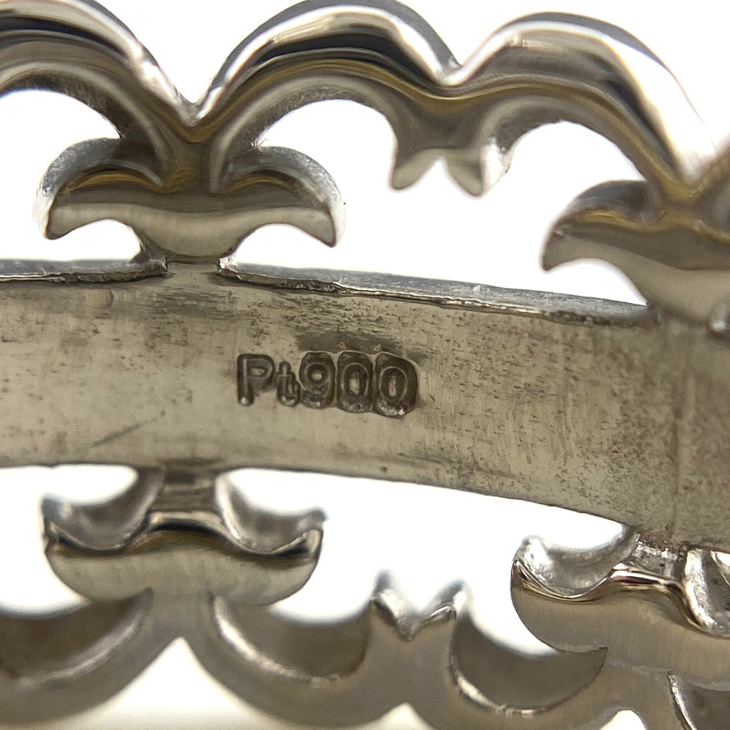 ダイヤモンド デザインリング プラチナ イエローゴールド 指輪 メレダイヤ リング 13号 Pt900 K18 ダイヤモンド レディース 【中古】nbjwl